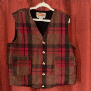 Vintage Paragraff Wool Vest with Gold Buttons